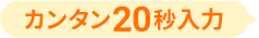 カンタン20秒入力