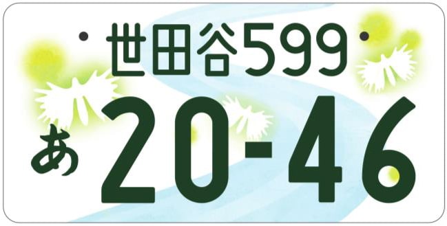 世田谷ナンバープレート
